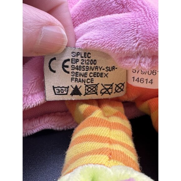 MOTS D'ENFANTS Soft Embroidered Bunny Rabbit Stuffed Animal Plush Made in France - Picture 14 of 15